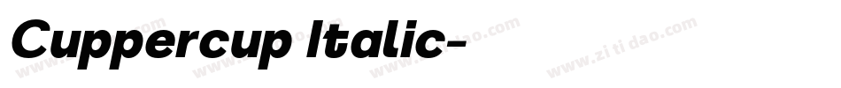 Cuppercup Italic字体转换